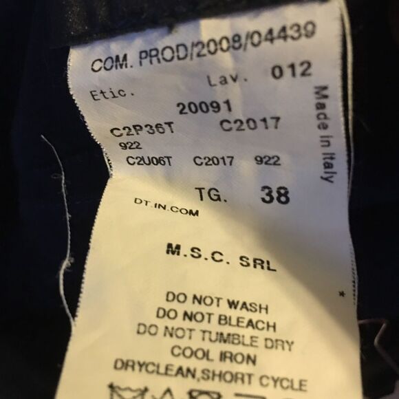 WJ502 Women’s Emporio Armani Designer Wide leg Stretch Trouser Pants 27 - Picture 6 of 7